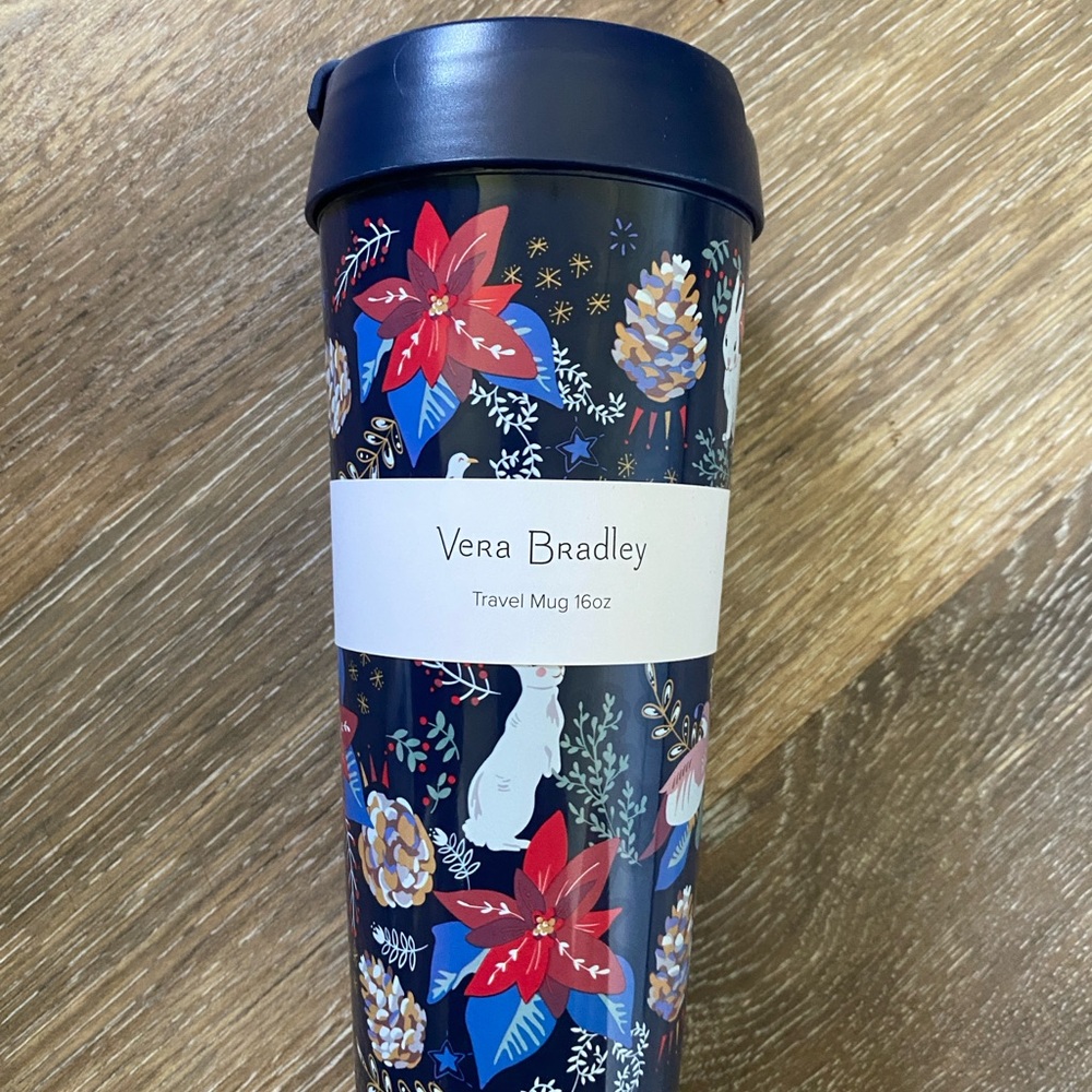 Vera Bradley Floral Travel Mug